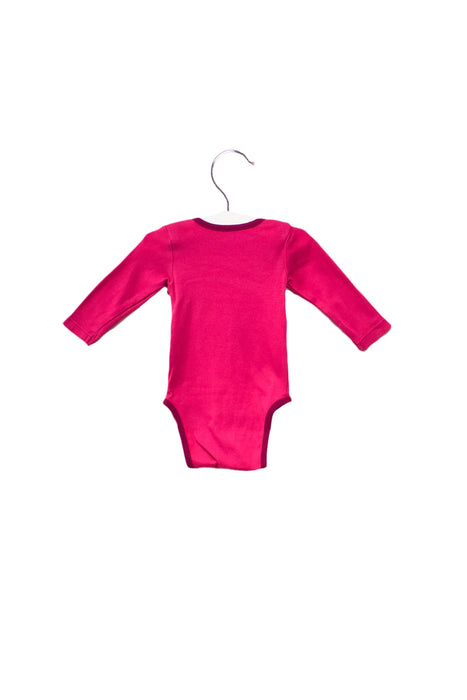 A Pink Long Sleeve Bodysuits from DPAM in size 3-6M for girl. (Back View)