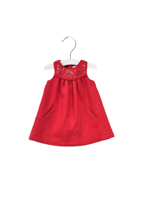 A Pink Sleeveless Dresses from Tartine et Chocolat in size 6-12M for girl. (Front View)