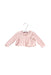 A Pink Cardigans from Tartine et Chocolat in size 6-12M for girl. (Front View)
