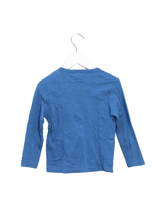 A Blue Long Sleeve Tops from Petit Bateau in size 3T for boy. (Back View)