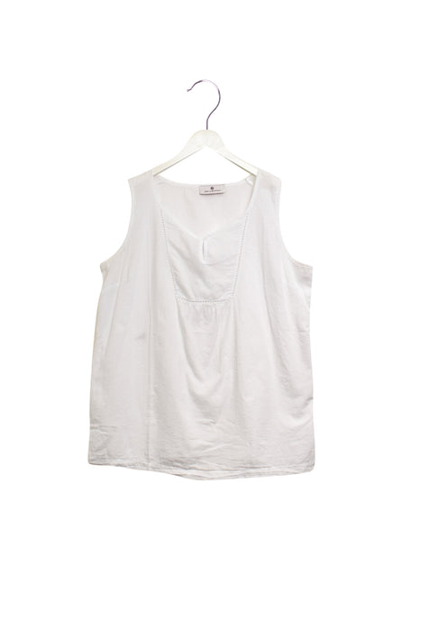 A White Sleeveless Tops from bellybutton in size M for maternity. (Front View)