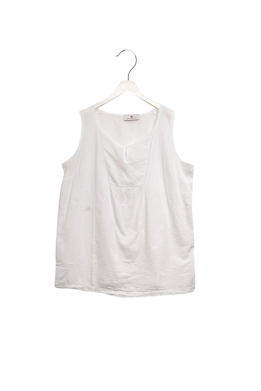 A White Sleeveless Tops from bellybutton in size M for maternity. (Front View)