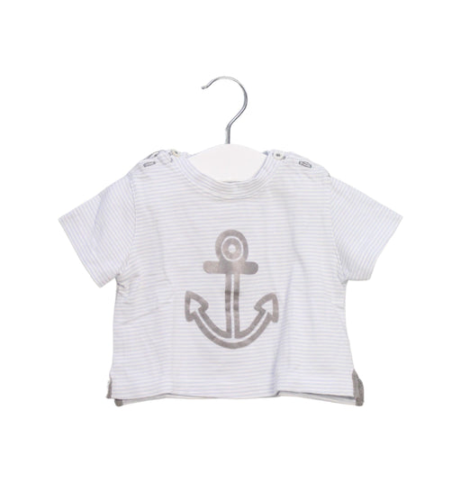 A Blue Short Sleeve T Shirts from Chateau de Sable in size 0-3M for boy. (Front View)