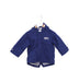 A Navy Rain Jackets from Minibanda in size 6-12M for boy. (Front View)