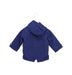 A Navy Rain Jackets from Minibanda in size 6-12M for boy. (Back View)