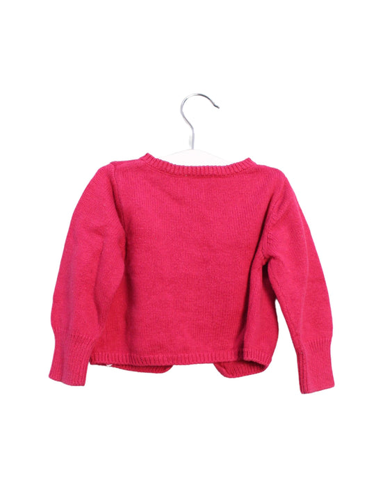 A Pink Cardigans from Jacadi in size 12-18M for girl. (Back View)
