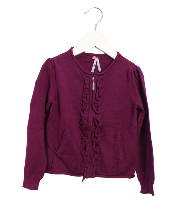A Purple Knit Sweaters from Orchestra in size 4T for girl. (Front View)