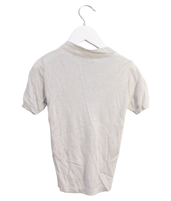 A Grey Short Sleeve Tops from Numae in size 3T for girl. (Back View)