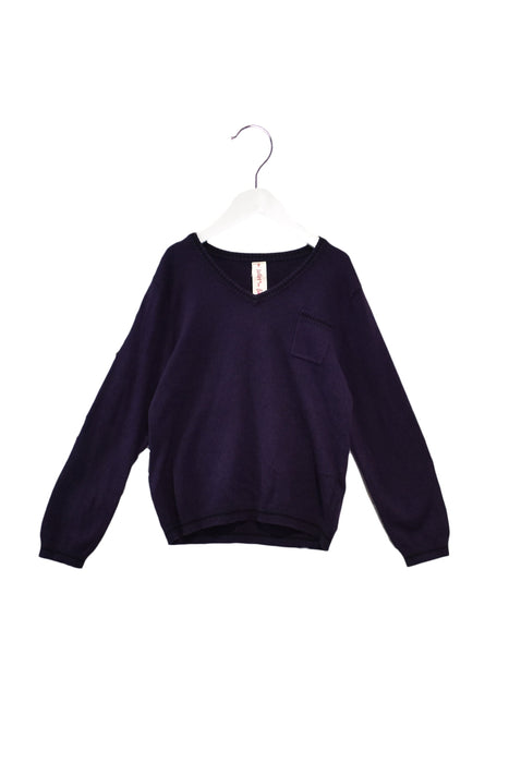 A Purple Knit Sweaters from Juliet & the Band in size 8Y for boy. (Front View)