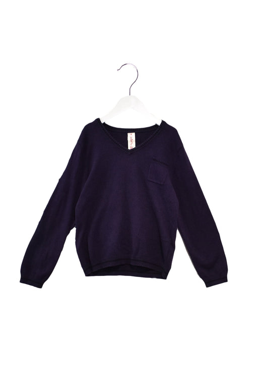 A Purple Knit Sweaters from Juliet & the Band in size 8Y for boy. (Front View)