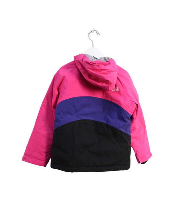 A Pink Ski Jackets from The North Face in size 6T for girl. (Back View)