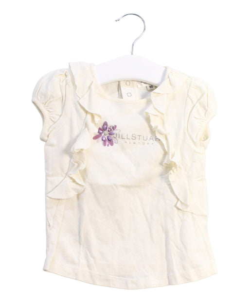A White Short Sleeve Tops from Jill Stuart in size 18-24M for girl. (Front View)