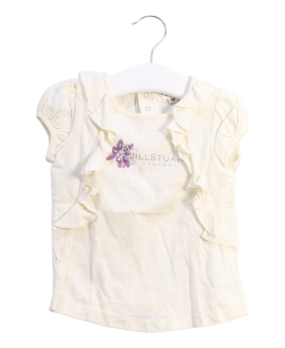 A White Short Sleeve Tops from Jill Stuart in size 18-24M for girl. (Front View)