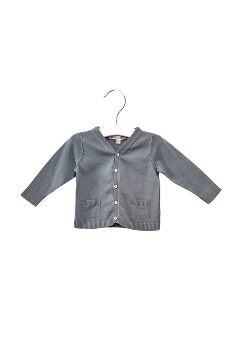 A Grey Cardigans from Bonpoint in size 6-12M for girl. (Front View)