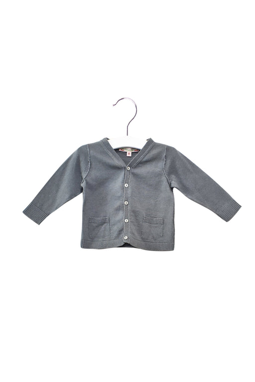 A Grey Cardigans from Bonpoint in size 6-12M for girl. (Front View)