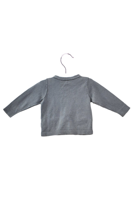 A Grey Cardigans from Bonpoint in size 6-12M for girl. (Back View)