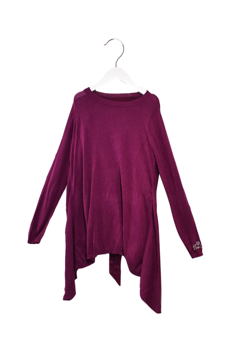 A Purple Long Sleeve Tops from null in size 8Y for girl. (Front View)