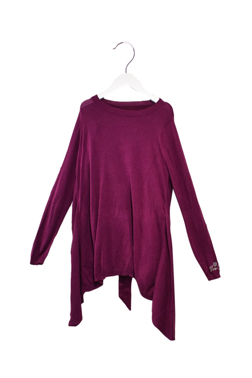 A Purple Long Sleeve Tops from null in size 8Y for girl. (Front View)