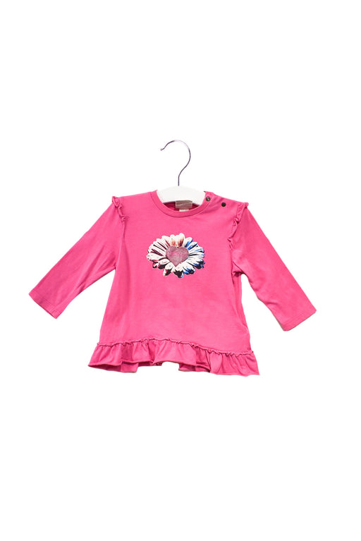 A Pink Long Sleeve Tops from Diesel in size 3-6M for girl. (Front View)