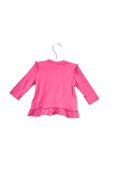 A Pink Long Sleeve Tops from Diesel in size 3-6M for girl. (Back View)