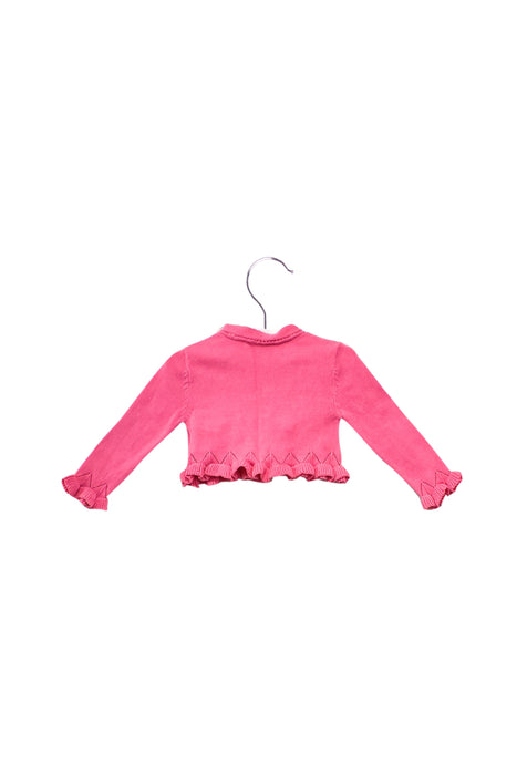 A Pink Cardigans from Chickeeduck in size 6-12M for girl. (Back View)