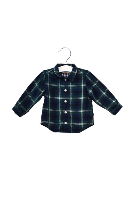 A Navy Shirts from Miki House in size 12-18M for boy. (Front View)