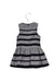 A Navy Sleeveless Dresses from Nicholas & Bears in size 2T for girl. (Back View)