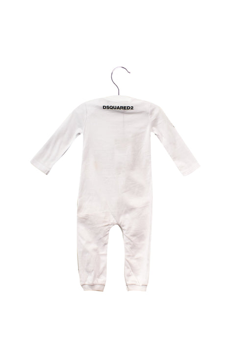 A White Long Sleeve Jumpsuits from DSquared2 in size 3-6M for girl. (Back View)