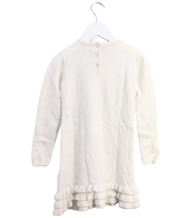 A Ivory Sweater Dresses from Armani in size 18-24M for girl. (Back View)