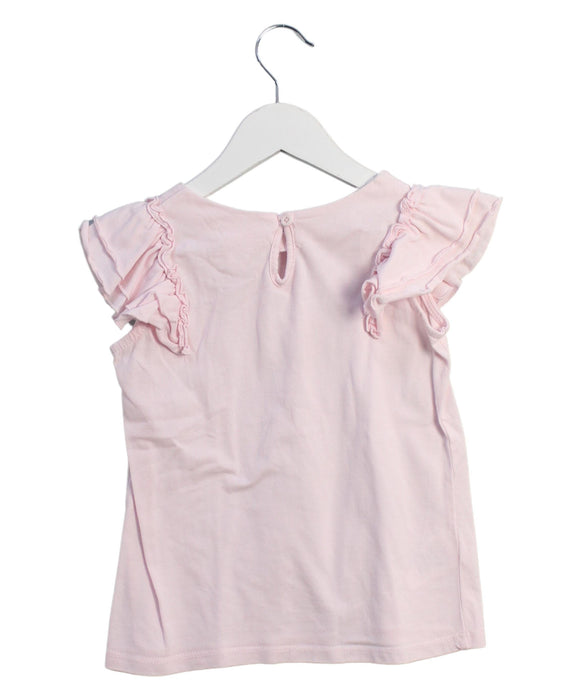 A Pink Sleeveless Tops from Seed in size 4T for girl. (Back View)