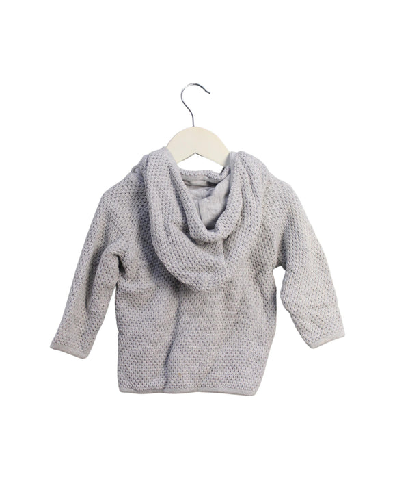 A Grey Knit Sweaters from Seed in size 6-12M for girl. (Back View)