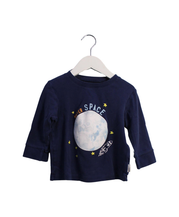 A Navy Long Sleeve Tops from Mides in size 4T for boy. (Front View)