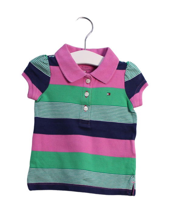 A Multicolour Short Sleeve Polos from Tommy Hilfiger in size 6-12M for girl. (Front View)