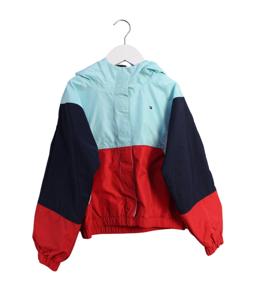 A Blue Lightweight Jackets from Tommy Hilfiger in size 6T for boy. (Front View)