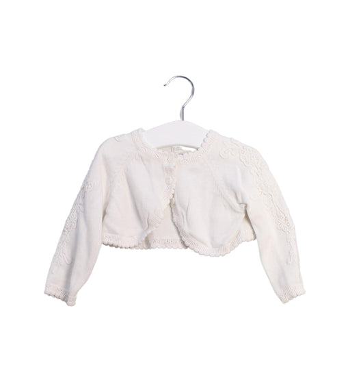 A White Cardigans from Mamas & Papas in size 6-12M for girl. (Front View)