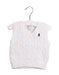 A White Sweater Vests from Ralph Lauren in size 3-6M for boy. (Front View)