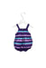 A Purple Sleeveless Rompers from Romyda Keth in size 0-3M for girl. (Back View)