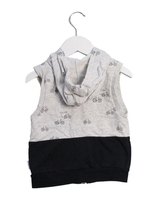 A Grey Outerwear Vests from Mides in size 2T for boy. (Back View)