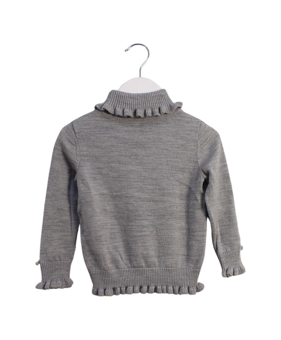 A Grey Knit Sweaters from Nicholas & Bears in size 2T for girl. (Front View)