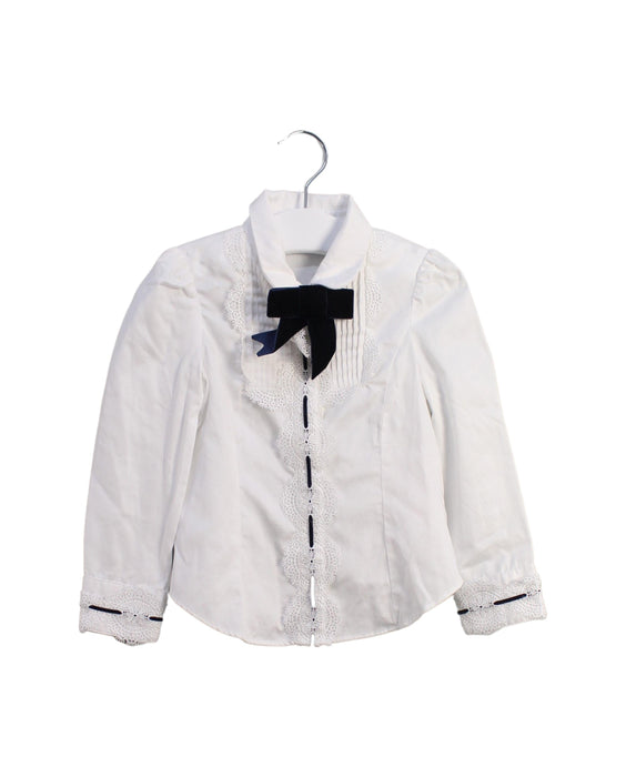 A White Shirts from Nicholas & Bears in size 2T for girl. (Front View)