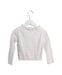 A White Cardigans from Momonittu in size 2T for girl. (Back View)