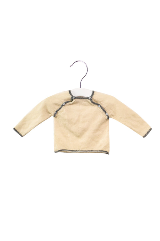 A Beige Knit Sweaters from Bonpoint in size 0-3M for girl. (Front View)