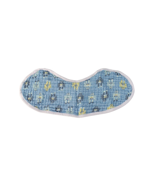 A Blue Bibs from Aden & Anais in size O/S for boy. (Front View)