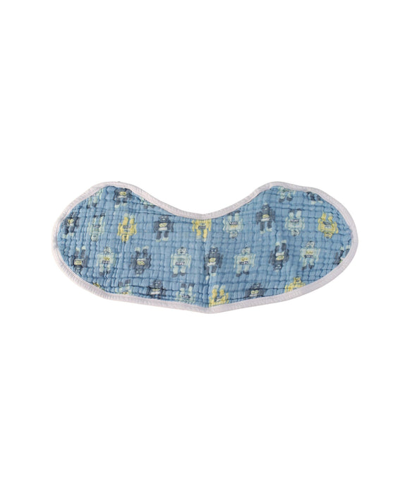 A Blue Bibs from Aden & Anais in size O/S for boy. (Front View)