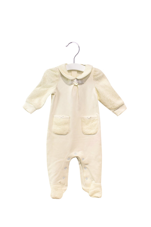 A White Long Sleeve Jumpsuits from Nicholas & Bears in size 3-6M for girl. (Front View)