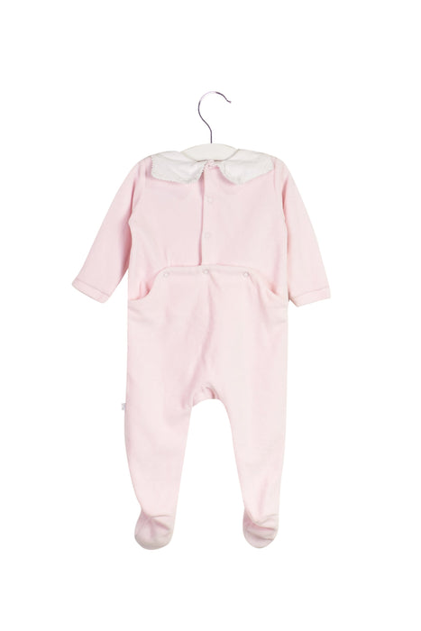 A Pink Long Sleeve Jumpsuits from Jacadi in size 6-12M for girl. (Back View)