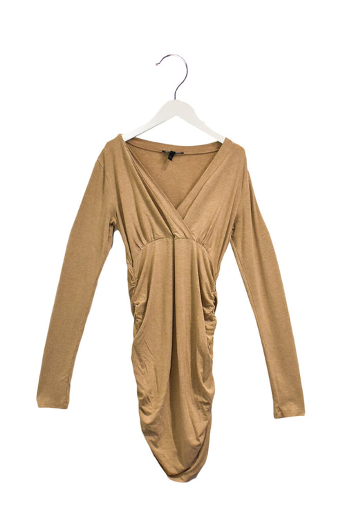 A Beige Long Sleeve Tops from Isabella Oliver in size S for maternity. (Front View)