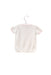 A White Short Sleeve Tops from Seed in size 3-6M for girl. (Back View)