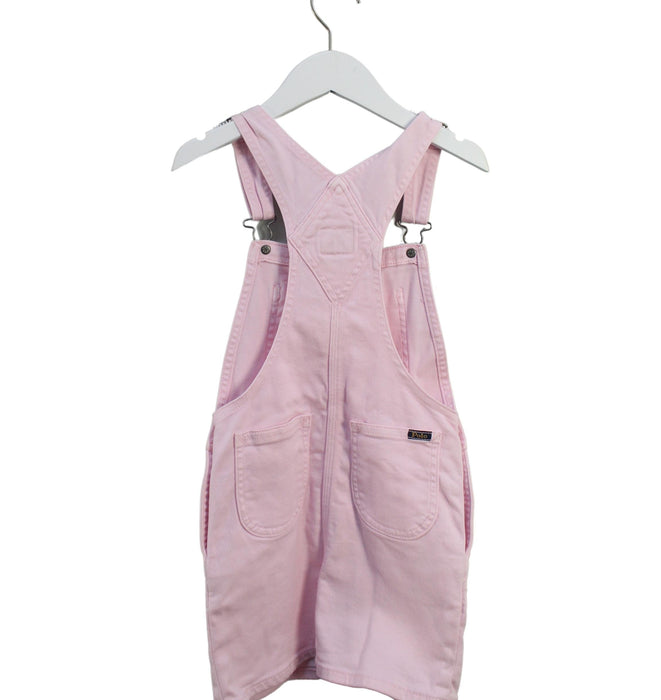 A Pink Overall Dresses from Polo Ralph Lauren in size 6T for girl. (Back View)