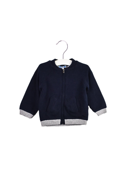 A Navy Knit Sweaters from Jacadi in size 12-18M for boy. (Front View)